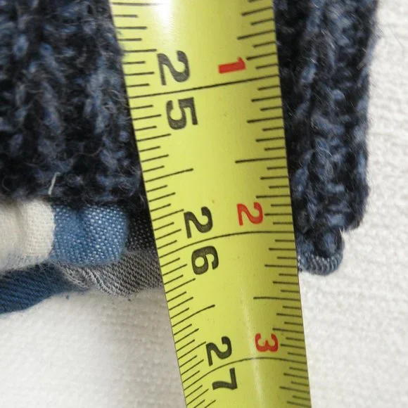 L.L. Bean Sweater Jacket Size M Zippered Flannel Lined - Picture 9 of 10